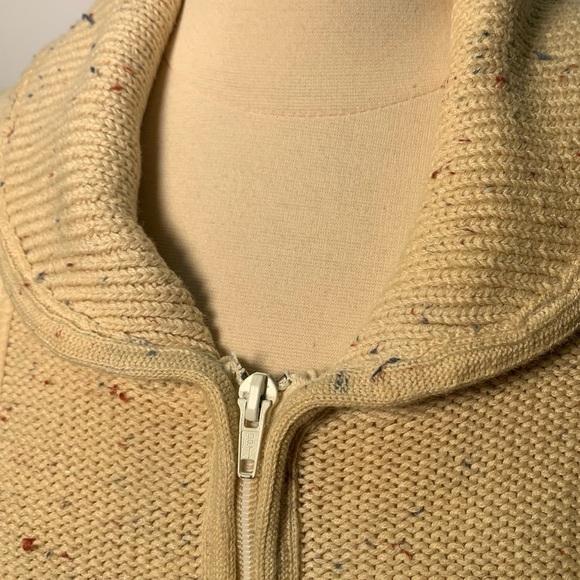 Vintage knitted zipper sweater 70s - Picture 5 of 16